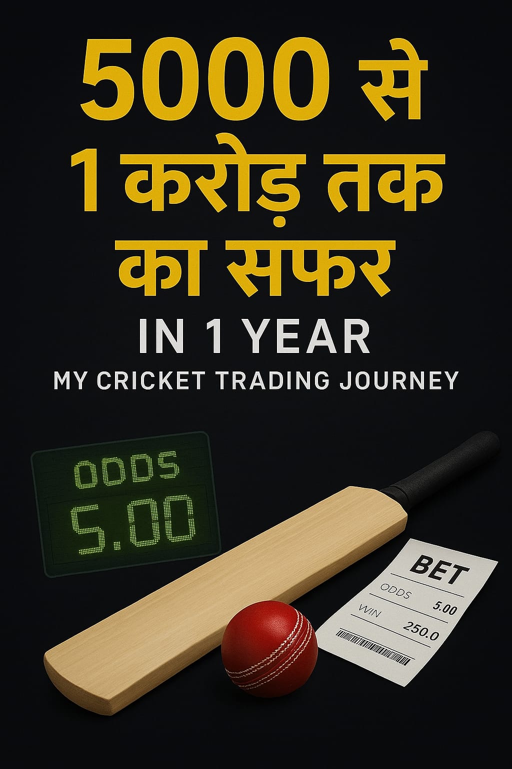 5000 से 1 करोड़ तक का सफर – My Cricket Trading Journey”